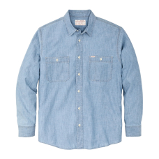 Filson Chambray CPO Shirt Light Indigo Chambray
