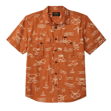 Filson Washed Short Sleeve Cloth Shirt Bourbon/Knots