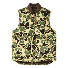 Filson Waxed Down Vest Tundra Shrub Camo