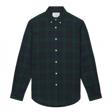 Portuguese Flannel Bonfim Button-Down Collar Checked Cotton-Flannel Shirt