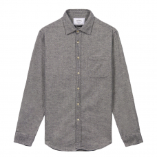Portuguese Flannel Teca Cotton-Flannel Shirt Light Grey