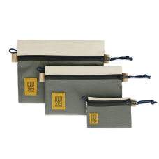 Topo Designs Accessory Bags 3 Pack Bone White/Beetle