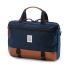 Topo Designs Commuter Briefcase Navy/Brown Leather