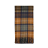 Barbour Brack Patchwork Tartan Scarf Forest/Bronze Brown