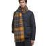 Barbour Brack Patchwork Tartan Scarf Forest/Bronze Brown