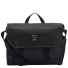 Barbour Field Wax Messenger Bag Black - Frontside