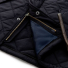 Barbour Powell Quilted Jacket Navy - Zipper 