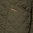 Barbour Heritage Liddesdale Quilted Jacket Olive - Detail pockets with logo