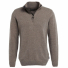Barbour Holden Half Zip Lambswool Sweater Military Marl