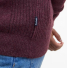 Barbour Holden Half Zip Lambswool Sweater Ruby Marl - Logo