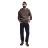 Barbour Horseford Crew Neck Jumper Sandstone - How to wear