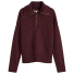 Barbour Lavensdale Half Zip Knitted Jumper Black Cherry