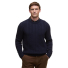 Barbour Lowfen Cable Knit Jumper Navy - Frontside