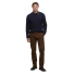 Barbour Lowfen Cable Knit Jumper Navy - How to wear
