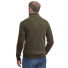 Barbour Patch Half Button Lambswool Sweater Seaweed Backside