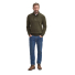 Barbour Patch Half Button Lambswool Sweater Seaweed - How to style