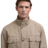 Barbour Sanderling Casual Jacket Military Brown- collar