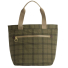 Barbour Transport Carry All Tote Bag Dusky Green Tartan -  Back