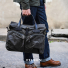 Filson 24-Hour Tin Briefcase Otter Green lifestyle on the go