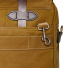 Filson-24-Hour-Tin-Cloth-Briefcase-Dark-Tan-with-keyring-in-back-pocket
