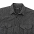 Filson Alaskan Guide Shirt Dark Heather Gray front close-up