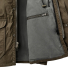 Filson Dry Wax Mile Marker Coat Burnt Olive Interior zipper for optional liners (sold separately)
