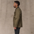 Filson Dry Wax Mile Marker Coat Burnt Olive wearing side