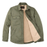Filson Fleece Lined Jac-Shirt Service Green front open