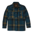 Filson Lined Mackinaw Wool Jac-Shirt Teal/Ochre Plaid front