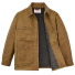 Filson Lined Tin Cloth Cruiser Jacket Dark Tan fron-open