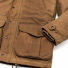 Filson Lined Tin Cloth Field Jacket Dark Tan Divided cargo pockets