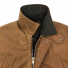 Filson Lined Tin Cloth Field Jacket Dark Tan Wool-lined collar