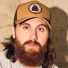 Filson Logger Mesh Cap Wheat/Wood men with beard