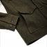 Filson Mackinaw Wool Cruiser Jacket Forest Green frontpocket detail