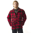 Filson Mackinaw Wool Cruiser Jacket Red Black wearing front open