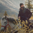 Filson Mackinaw Wool Work Jacket Jacket Blue/Brown/Gray Plaid in the field with horse
