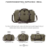 Filson Rugged Twill Duffle Bag Small Otter Green compared to Duffle Medium and Large