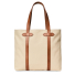 Filson Rugged Twill Large Open Tote Bag Feather Grey back full lenght
