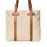 Filson Rugged Twill Large Open Tote Bag Feather Grey back