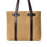 Filson Rugged Twill Large Open Tote Bag Tan open