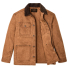 Filson Rustic Canvas Barn Coat Whiskey front open