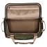 Filson Scout 50L Duffle Olive/Black/Covert U-shaped zipper is covered by an extended storm flap