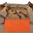 Filson Surveyor Pullman Pack Dark Tan/Flame zipper detail