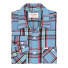 Filson The Rangeland Flannel Shirt Light Blue/Red Plaid folded