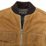 Filson Tin Cloth Insulated Work Vest Dark Tan front close-up