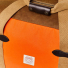 Filson Tin Cloth Medium Duffle Bag Dark Tan/Flame front close-up