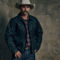 Filson Tin Cloth Short Lined Cruiser Jacket Black with Vintage Flannel Shirt