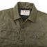 Filson Tin Cloth Short Lined Cruiser Jacket Military Green front close-up