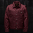 Filson Tin Cloth Short Lined Cruiser Jacket Fired Brick on-black-wooden-background