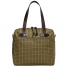 Filson Tin Cloth Tote Bag with Zipper Flyway Green back